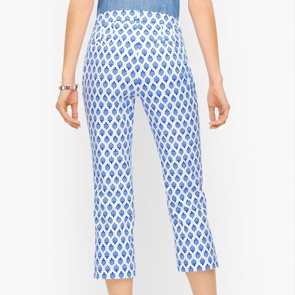 Talbots Women’s Perfect Skimmer Pants Size 12 Cropped Straight Leg - Picture 2 of 11